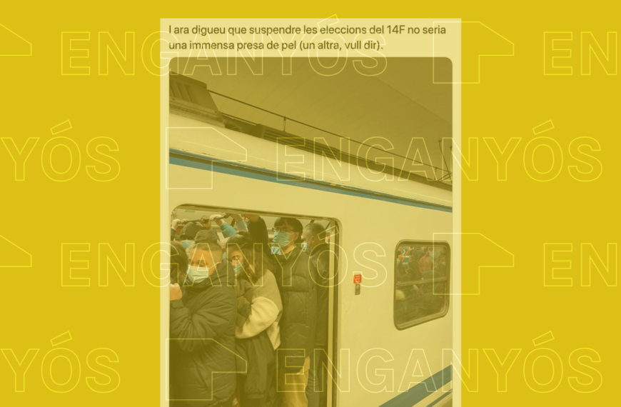 Aquesta imatge &eacute;s del metro de Madrid i no t&eacute; res a veure amb les elccions del 14F